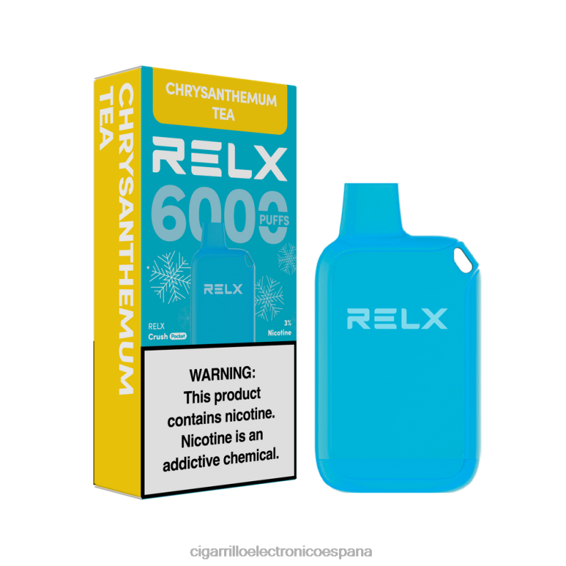 Venta Al Por Mayor De Cigarrillo Electronico - té de crisantemo RELX Crush Pocket 6000 helado 00D6B21