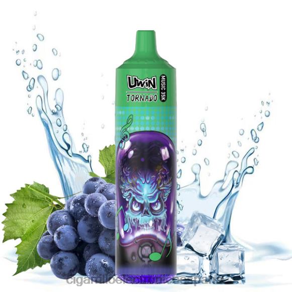 Vapeo Al Por Mayor - UWIN CRYSTAL vaporizador desechable 35k hielo de uva NLH24382
