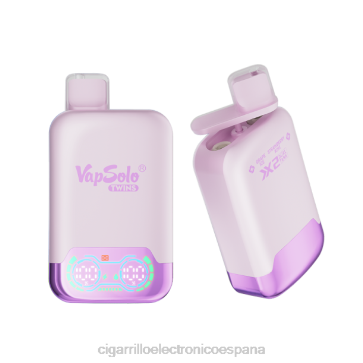 Cigarrillo Electronico Venta Mayoreo - Vapsolo TWINS vaporizador desechable hielo de uva y kiwi fresa DX88122