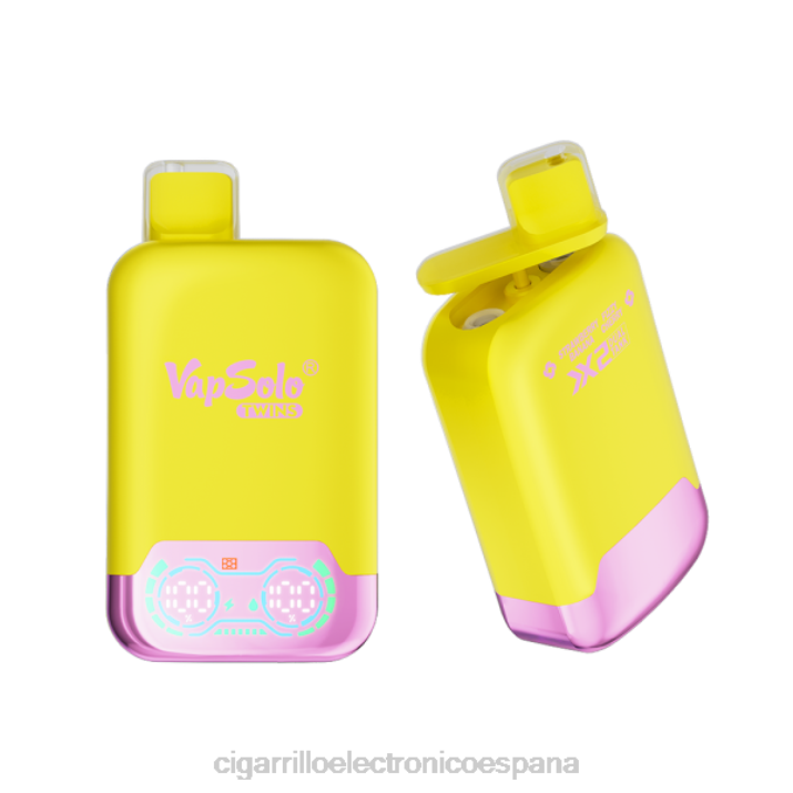 Tienda De Vapeo Al Po - Vapsolo TWINS vaporizador desechable plátano fresa y cereza gaseosa DX88126