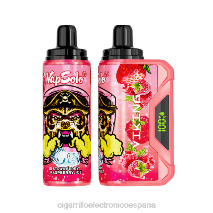 Distribuidor Vapeo Al Por Mayor - Vapsolo VIKING vaporizador desechable hielo de fresa y frambuesa DX88139