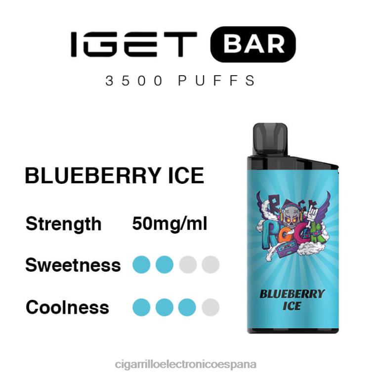 Cigarrillo Electrónico Marcas - hielo de arándanos 6VL0698 IGET BAR 3500 5% nicotina